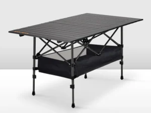 San Hima Folding Camping Table Adjustable, Aluminium, Portable