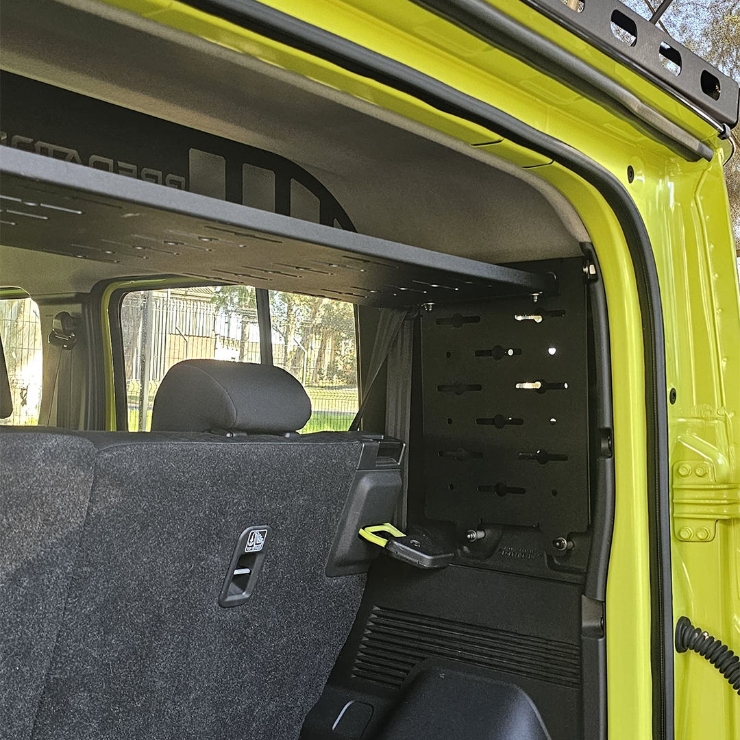 Suzuki Jimny Interior Rear Roof Molle Rack - Image 4