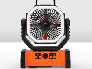 San Hima 20000mAh Portable Camping Fan Rechargeable Tent Fan With LED Light USB