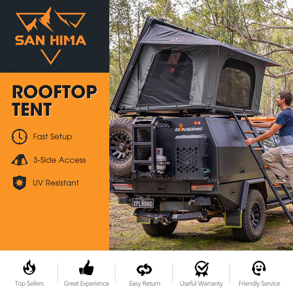 San Hima Kalbarri Side Rooftop Tent Hardshell - Image 2
