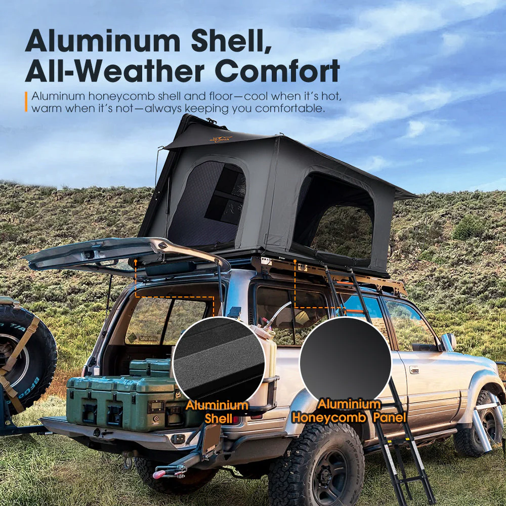 San Hima Kalbarri Side Rooftop Tent Hardshell - Image 3