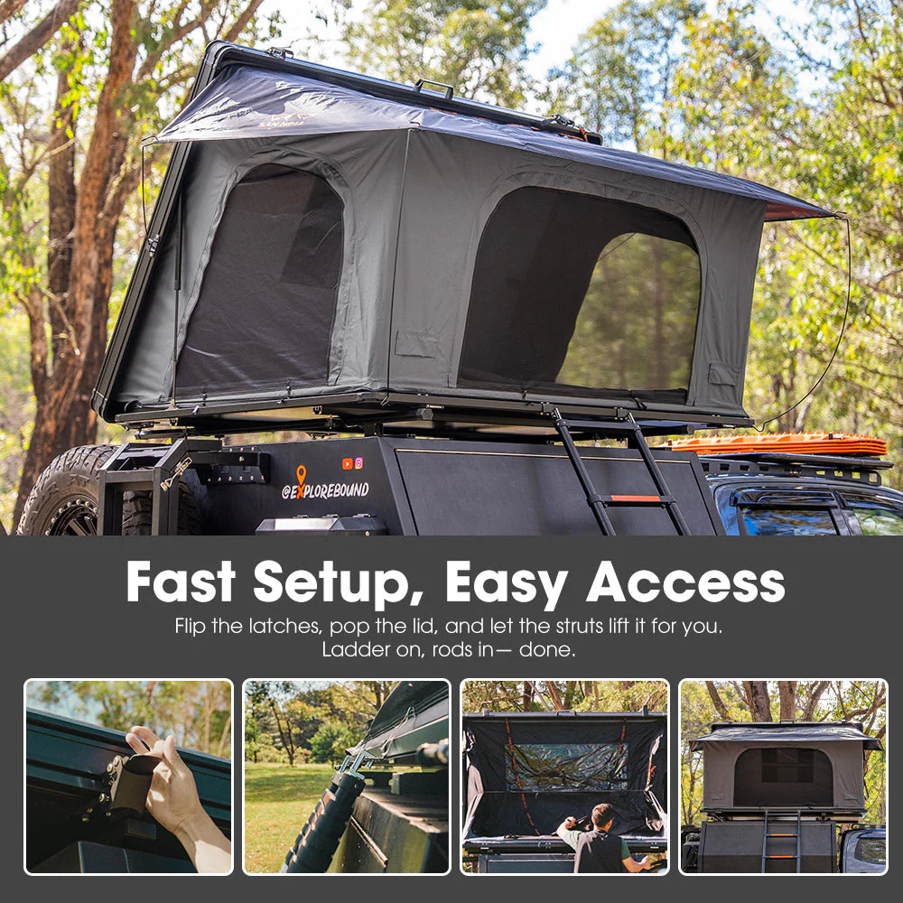 San Hima Kalbarri Side Rooftop Tent Hardshell - Image 5