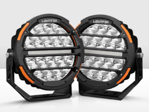 Lightfox Polaris Pair 7inch Osram LED Driving Lights with DRL