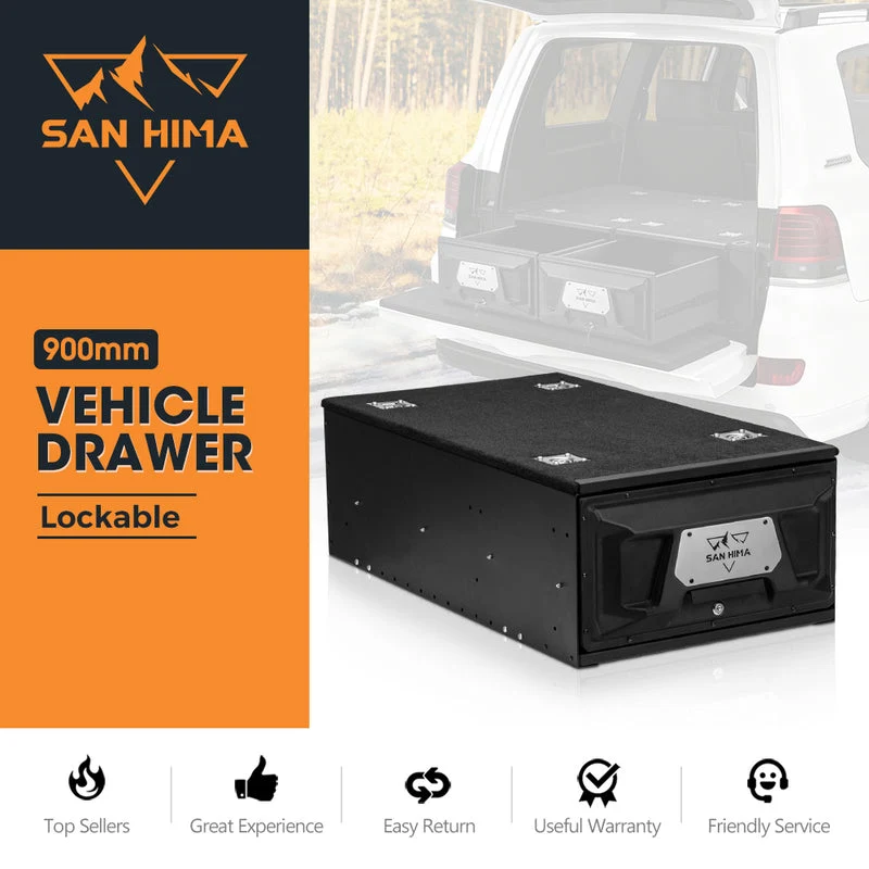 San Hima Lightweight 900MM 4WD Rear Drawer Vehicle Storage Lockable - Image 2