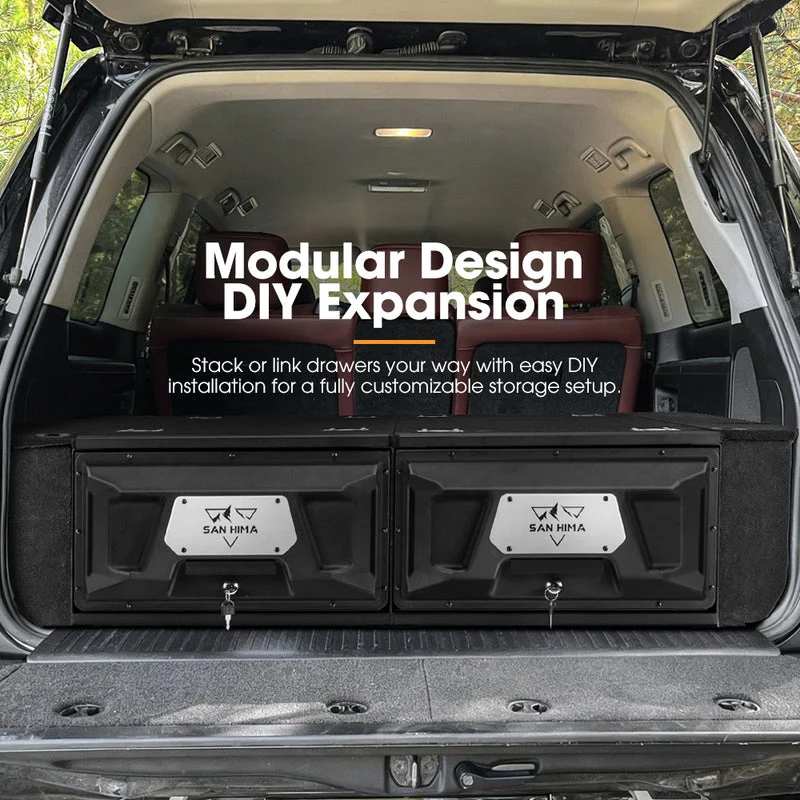 San Hima Lightweight 900MM 4WD Rear Drawer Vehicle Storage Lockable - Image 4